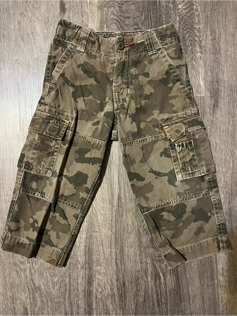 Baby GAP Vintage Toddler Camo Cargo Pants - Olive/Brown